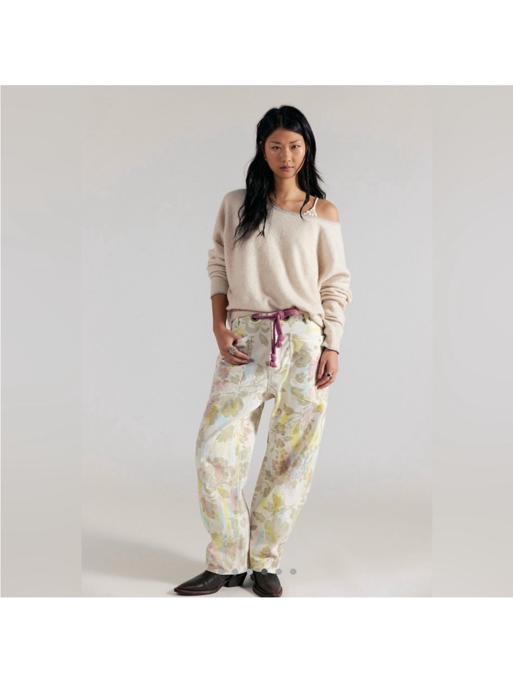 We The Free Moxie Low Slung in Cream. NWT